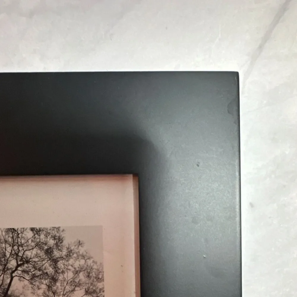 ACR Industries Black MDF Matte 8x10 Rectangle Photo Frame 5x7 Mat Wall Stand
